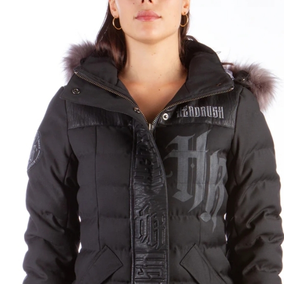 💥💥 needs to go.💥 Gorgeous ❤️ Headrush Brand down winter parka  xs HOST PIC🤎 - Picture 7 of 8